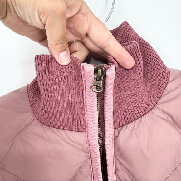 Marine Layer Meredith Puffer Coat Full Zip in Mauve Pink Size S Outdoor Gorpcore - Picture 8 of 15